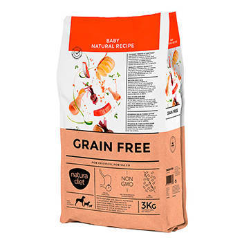 Natura Diet grain free baby, alimento sin cereal para cachorros 