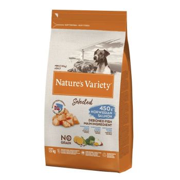 Natures variety selected para perro adulto mini de salmón sin cereal