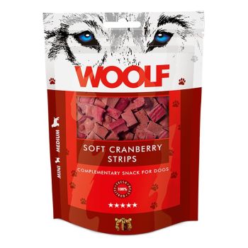 Woolf dog snack soft cranberry strips